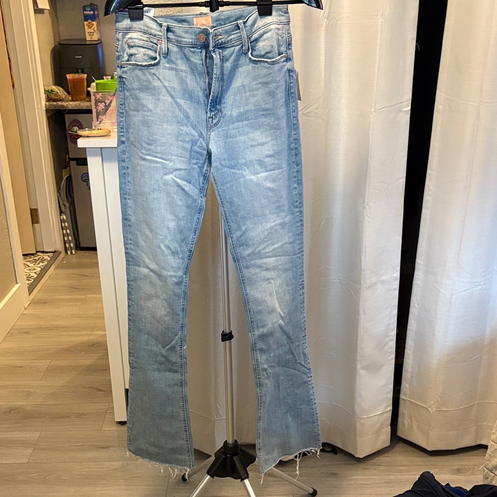MOTHER Light Blue Straight Leg Jeans